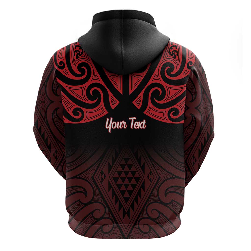 Personalised Keep Maori Wards New Zealand Hoodie Stronger Together Aotearoa Taniko - Polynesian Pride
