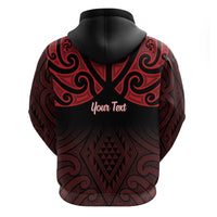 Personalised Keep Maori Wards New Zealand Hoodie Stronger Together Aotearoa Taniko - Polynesian Pride