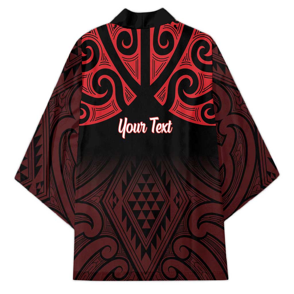 Personalised Keep Maori Wards New Zealand Kimono Stronger Together Aotearoa Taniko - Polynesian Pride