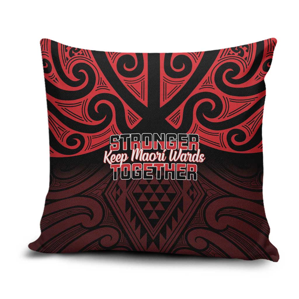 Keep Maori Wards New Zealand Pillow Cover Stronger Together Aotearoa Taniko - Polynesian Pride
