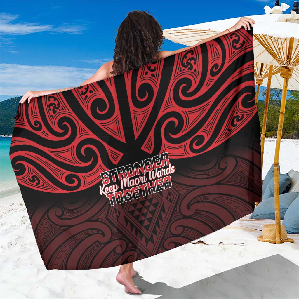 Keep Maori Wards New Zealand Sarong Stronger Together Aotearoa Taniko - Polynesian Pride