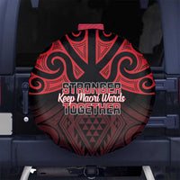 Keep Maori Wards New Zealand Spare Tire Cover Stronger Together Aotearoa Taniko - Polynesian Pride