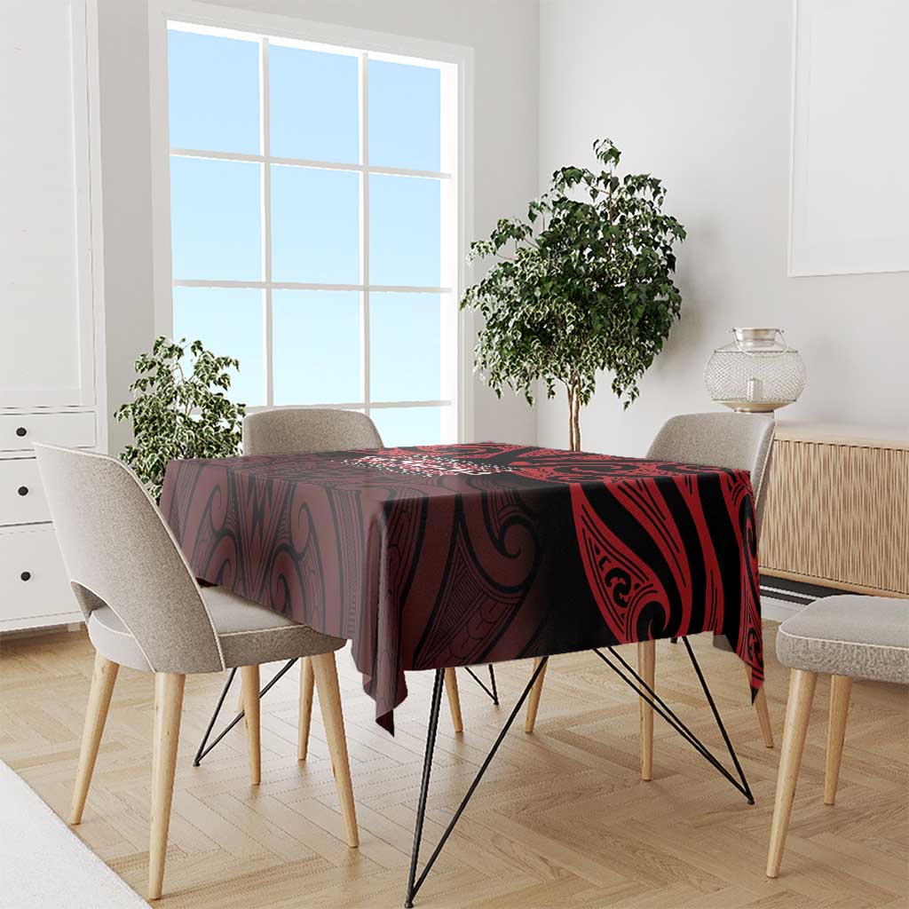 Keep Maori Wards New Zealand Tablecloth Stronger Together Aotearoa Taniko - Polynesian Pride