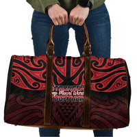 Keep Maori Wards New Zealand Travel Bag Stronger Together Aotearoa Taniko - Polynesian Pride