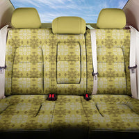 Yellow Hawaiian Quilt Back Car Seat Cover Hawaii Pineapple Monstera Palaka Motifs - Polynesian Pride