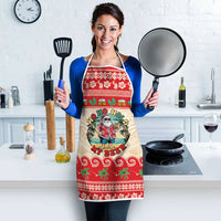Mele Kalikimaka Hawaii Apron Funny Beer-Loving Santa Hawaiian Tropical - Polynesian Pride