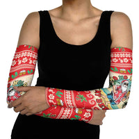 Mele Kalikimaka Hawaii Arm Sleeves Funny Beer-Loving Santa Hawaiian Tropical LT14 - Polynesian Pride
