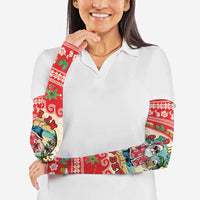 Mele Kalikimaka Hawaii Arm Sleeves Funny Beer-Loving Santa Hawaiian Tropical LT14 - Polynesian Pride