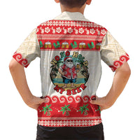 Mele Kalikimaka Hawaii Family Matching Summer Maxi Dress and Hawaiian Shirt Funny Beer-Loving Santa Hawaiian Tropical LT14 - Polynesian Pride