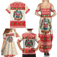 Mele Kalikimaka Hawaii Family Matching Summer Maxi Dress and Hawaiian Shirt Funny Beer-Loving Santa Hawaiian Tropical LT14 - Polynesian Pride