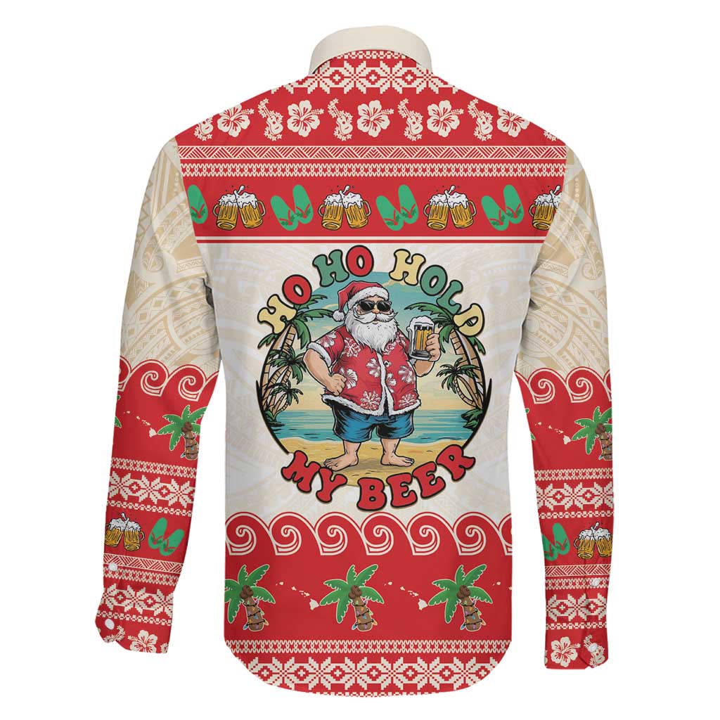 Mele Kalikimaka Hawaii Family Matching Summer Maxi Dress and Hawaiian Shirt Funny Beer-Loving Santa Hawaiian Tropical LT14 - Polynesian Pride