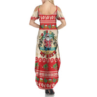 Mele Kalikimaka Hawaii Family Matching Summer Maxi Dress and Hawaiian Shirt Funny Beer-Loving Santa Hawaiian Tropical LT14 - Polynesian Pride