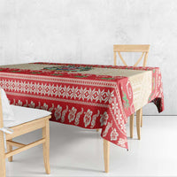 Mele Kalikimaka Hawaii Tablecloth Funny Beer-Loving Santa Hawaiian Tropical LT14 - Polynesian Pride