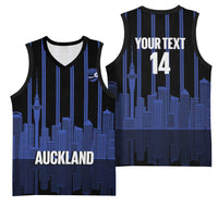New Zealand Auckland Football Custom Basketball Jersey Go City of Sails Est 2025