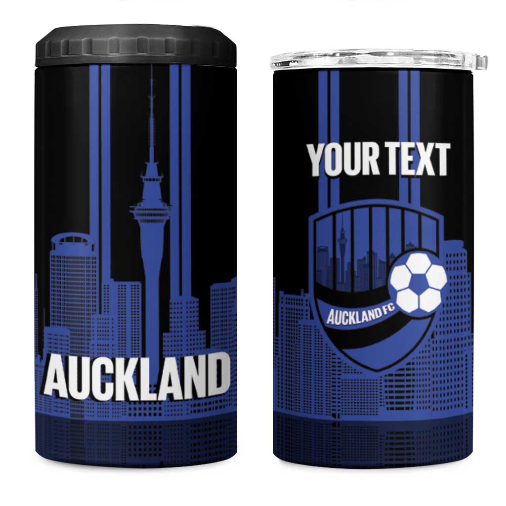 New Zealand Auckland Football Custom 4 in 1 Can Cooler Tumbler Go City of Sails Est 2025