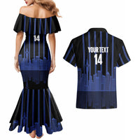 New Zealand Auckland Football Custom Couples Matching Mermaid Dress and Hawaiian Shirt Go City of Sails Est 2025