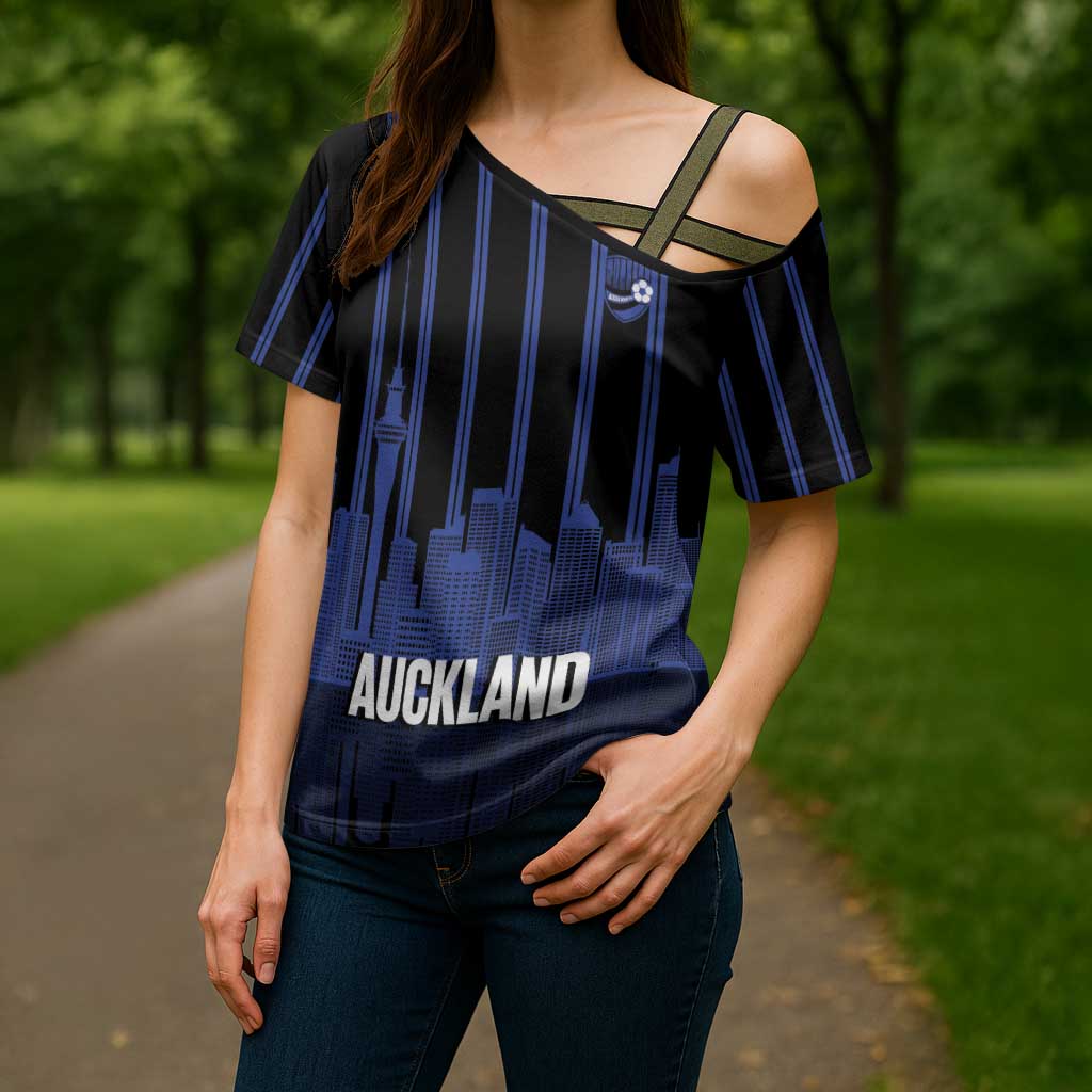 New Zealand Auckland Football Custom Cross Shoulder Shirt Go City of Sails Est 2025