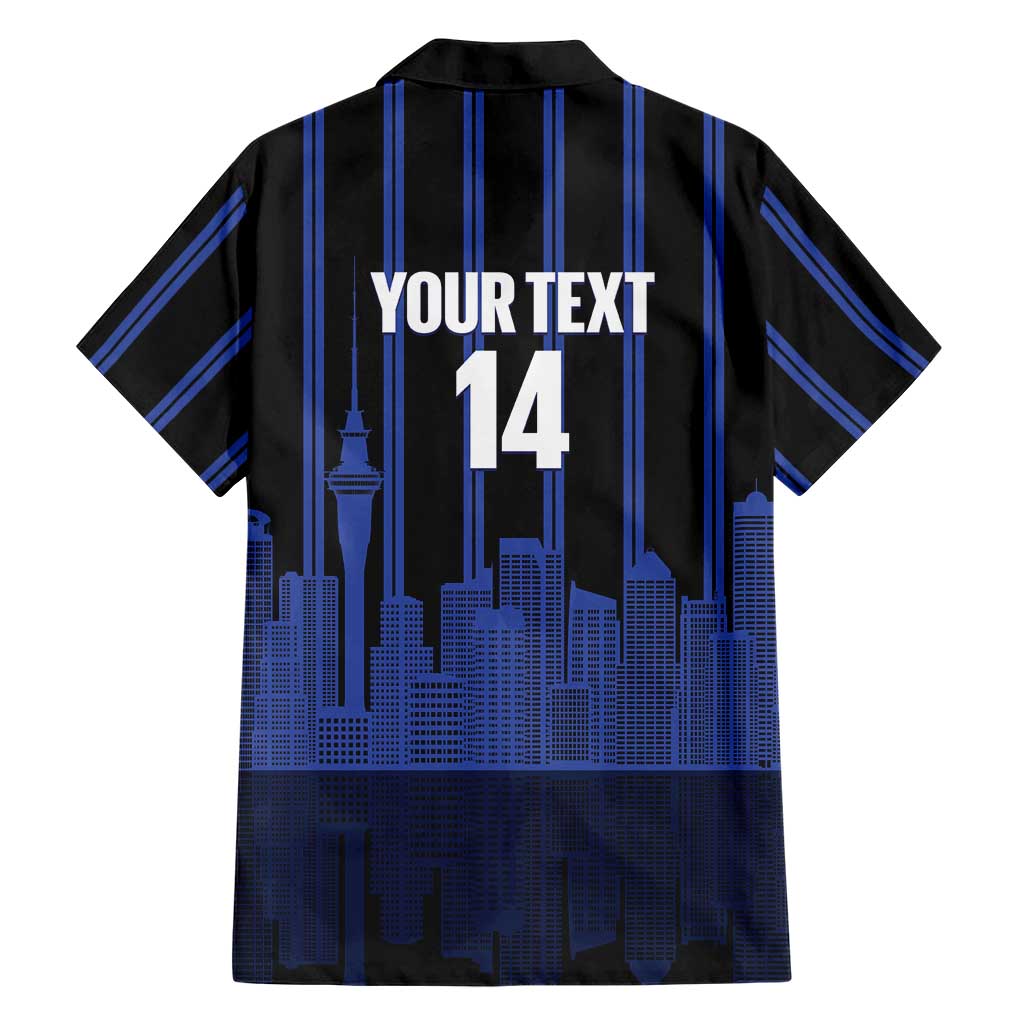 New Zealand Auckland Football Custom Family Matching Off Shoulder Short Dress and Hawaiian Shirt Go City of Sails Est 2025 LT14 - Polynesian Pride