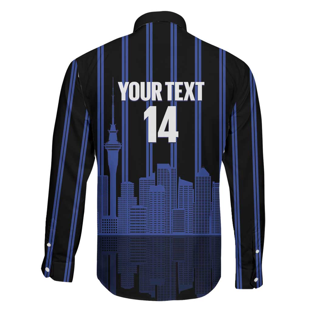 New Zealand Auckland Football Custom Family Matching Off Shoulder Short Dress and Hawaiian Shirt Go City of Sails Est 2025 LT14 - Polynesian Pride