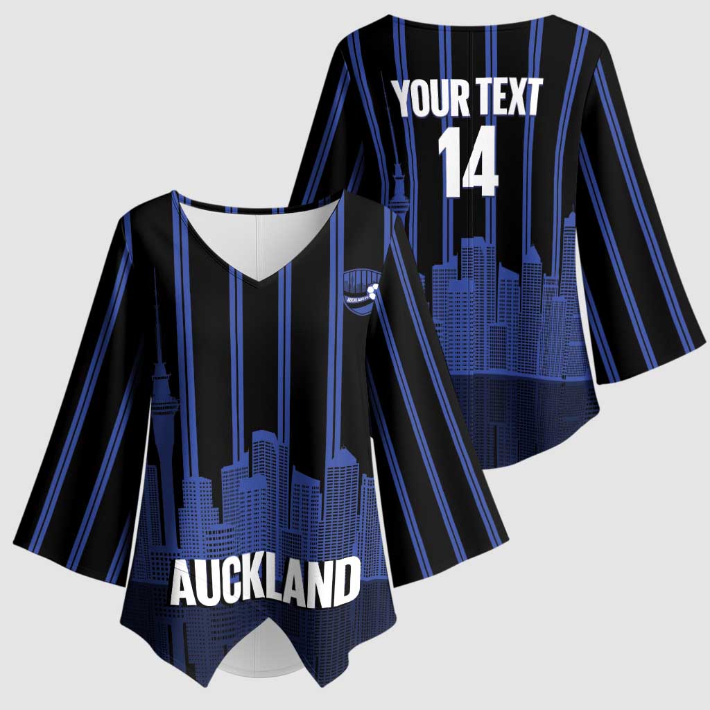 New Zealand Auckland Football Custom Kimono Sleeve Blouse Go City of Sails Est 2025