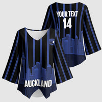 New Zealand Auckland Football Custom Kimono Sleeve Blouse Go City of Sails Est 2025