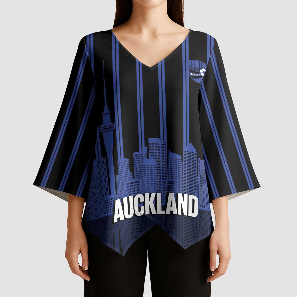 New Zealand Auckland Football Custom Kimono Sleeve Blouse Go City of Sails Est 2025