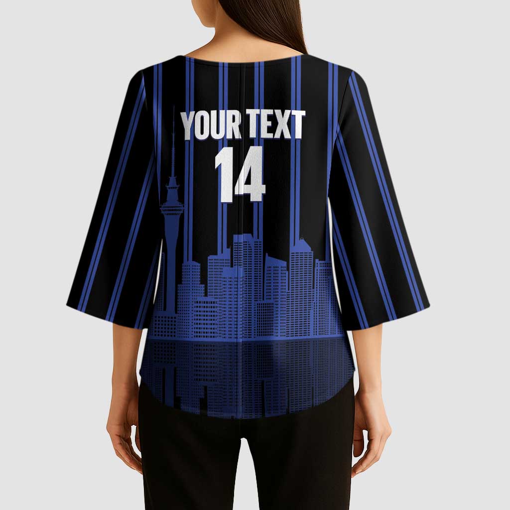 New Zealand Auckland Football Custom Kimono Sleeve Blouse Go City of Sails Est 2025
