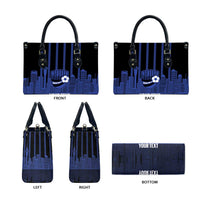 New Zealand Auckland Football Custom Leather Bag Go City of Sails Est 2025