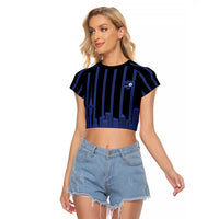 New Zealand Auckland Football Custom Raglan Cropped T Shirt Go City of Sails Est 2025