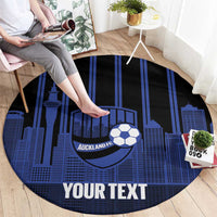 New Zealand Auckland Football Custom Round Carpet Go City of Sails Est 2025 LT14 - Polynesian Pride