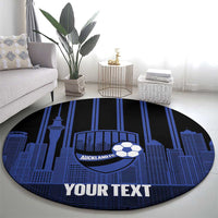 New Zealand Auckland Football Custom Round Carpet Go City of Sails Est 2025 LT14 - Polynesian Pride