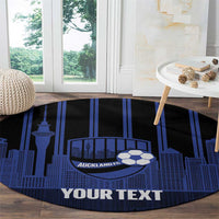 New Zealand Auckland Football Custom Round Carpet Go City of Sails Est 2025 LT14 - Polynesian Pride