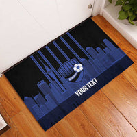 New Zealand Auckland Football Custom Rubber Doormat Go City of Sails Est 2025