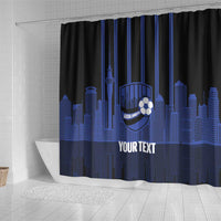 New Zealand Auckland Football Custom Shower Curtain Go City of Sails Est 2025