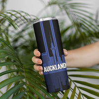 New Zealand Auckland Football Custom Skinny Tumbler Go City of Sails Est 2025