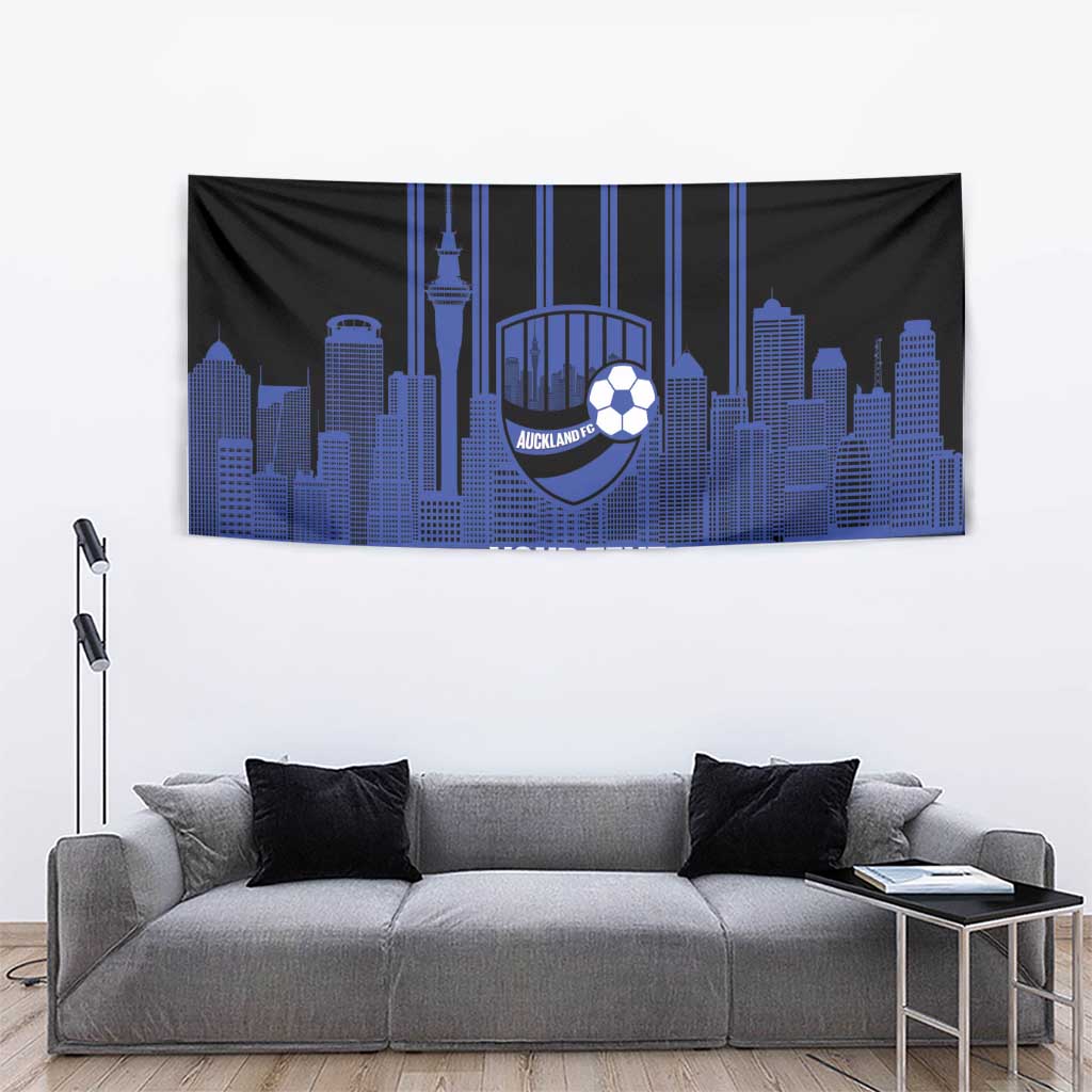 New Zealand Auckland Football Custom Tapestry Go City of Sails Est 2025 LT14 - Polynesian Pride