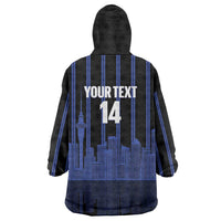 New Zealand Auckland Football Custom Wearable Blanket Hoodie Go City of Sails Est 2025 LT14 - Polynesian Pride