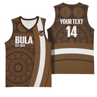 Bula Fiji Football Custom Basketball Jersey One Vanua One Team Tapa Pattern LT14 - Polynesian Pride
