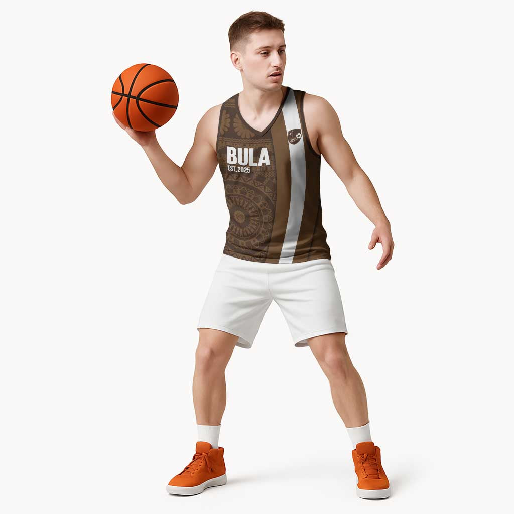 Bula Fiji Football Custom Basketball Jersey One Vanua One Team Tapa Pattern LT14 - Polynesian Pride
