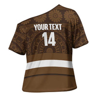 Bula Fiji Football Custom Cross Shoulder Shirt One Vanua One Team Tapa Pattern LT14 - Polynesian Pride
