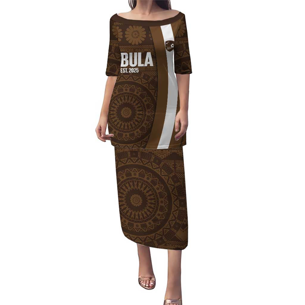 Bula Fiji Football Custom Family Matching Puletasi and Hawaiian Shirt One Vanua One Team Tapa Pattern