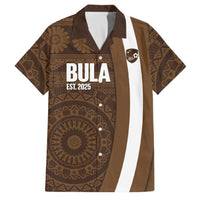 Bula Fiji Football Custom Family Matching Summer Maxi Dress and Hawaiian Shirt One Vanua One Team Tapa Pattern