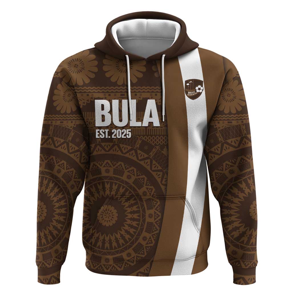 Bula Fiji Football Custom Hoodie One Vanua One Team Tapa Pattern