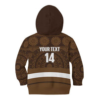 Bula Fiji Football Custom Kid Hoodie One Vanua One Team Tapa Pattern LT14 - Polynesian Pride