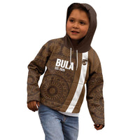 Bula Fiji Football Custom Kid Hoodie One Vanua One Team Tapa Pattern LT14 - Polynesian Pride