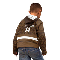 Bula Fiji Football Custom Kid Hoodie One Vanua One Team Tapa Pattern LT14 - Polynesian Pride