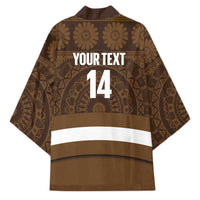 Bula Fiji Football Custom Kimono One Vanua One Team Tapa Pattern