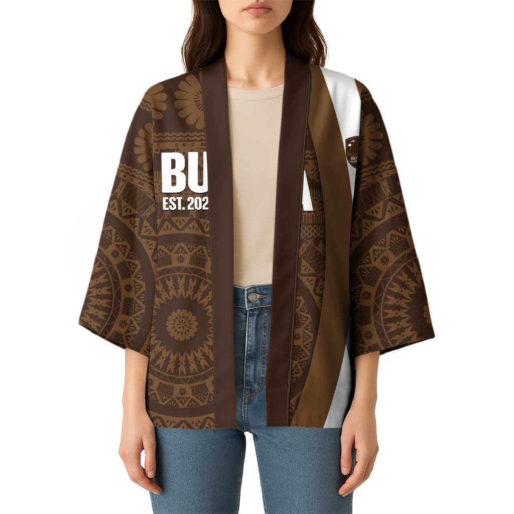 Bula Fiji Football Custom Kimono One Vanua One Team Tapa Pattern