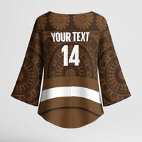 Bula Fiji Football Custom Kimono Sleeve Blouse One Vanua One Team Tapa Pattern LT14 - Polynesian Pride