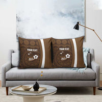 Bula Fiji Football Custom Pillow Cover One Vanua One Team Tapa Pattern